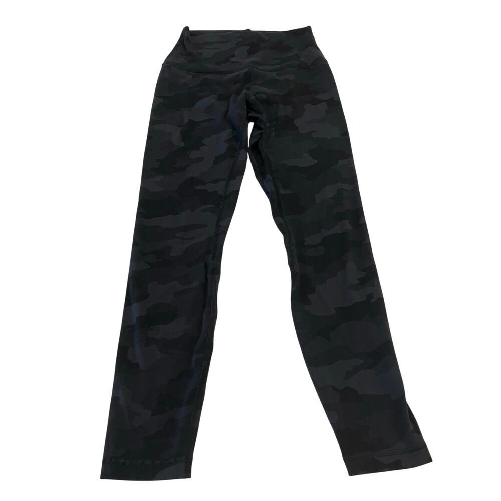 Lululemon Align Pant 25" Leggings in Black Camo size 4